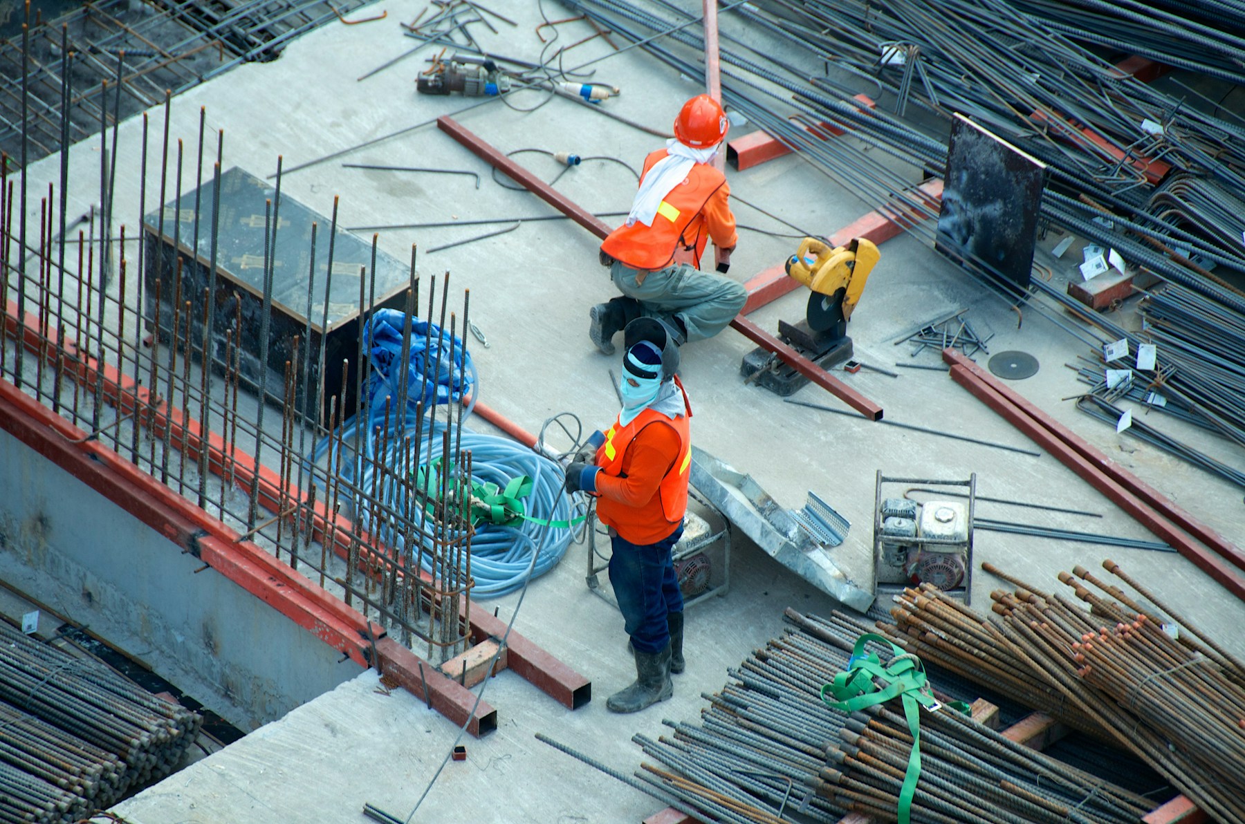 Estructura de una obra en construcción